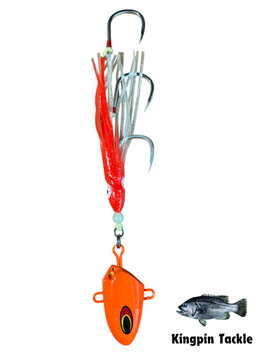 Orange Hybrid Bottom Jig